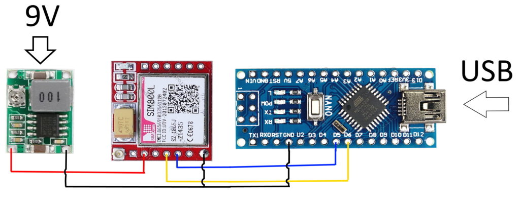 Верная схема с arduino nano
